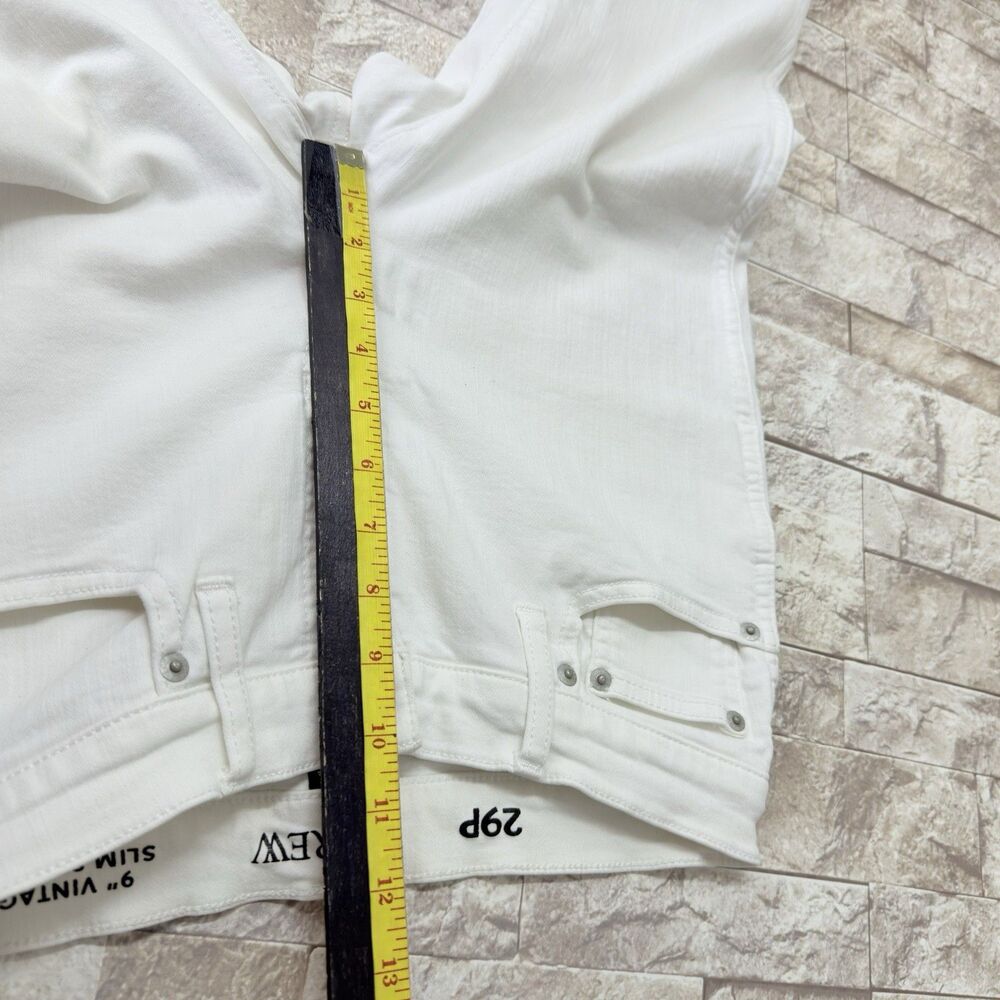 Crew Women's Jeans Sz 29P Slim-Straight Denim | Vintage Wash White - Picture 6 of 16